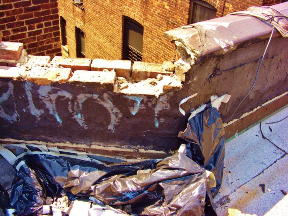 Water Corroded Parapet